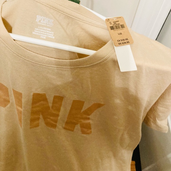 🪷Swag Style: LOTUS BOSS SHINE- PINK XL Beige and gold T-shirt. - Picture 2 of 2
